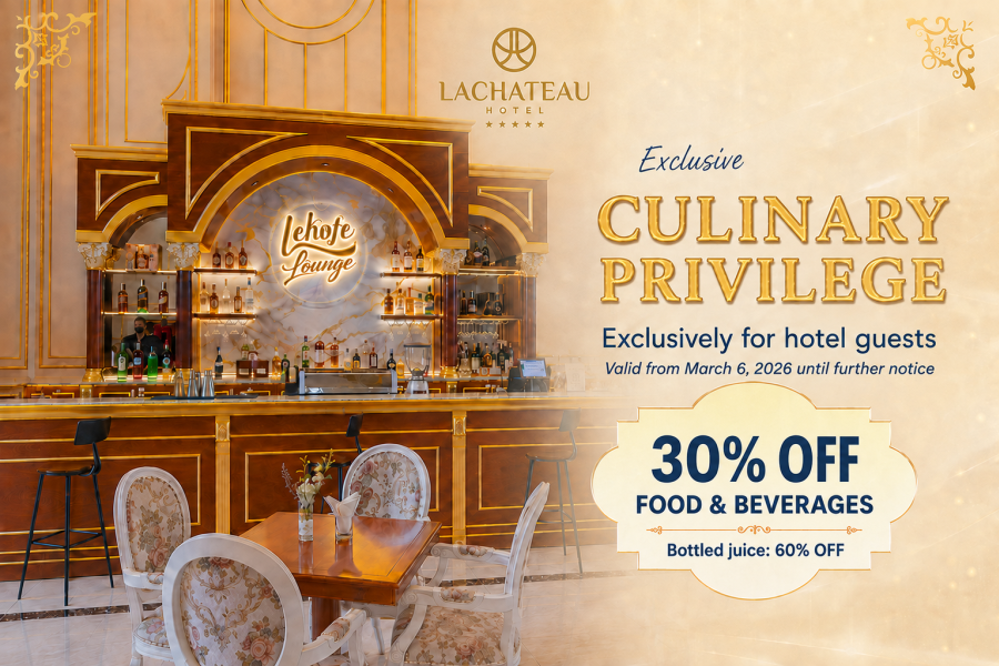 EXCLUSIVE CULINARY PRIVILEGES FOR GUESTS AT LACHATEAU HOTEL